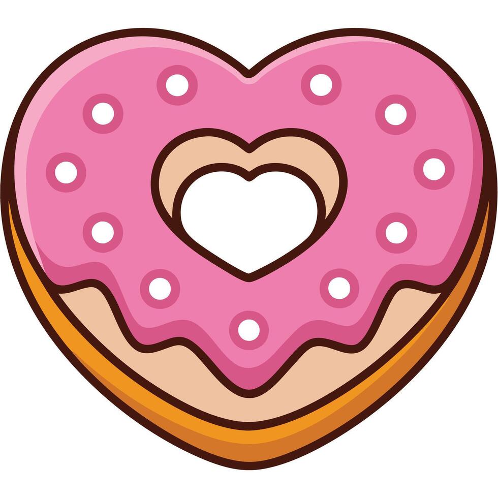 Decorative Baked Good with a Pastel Coating vector