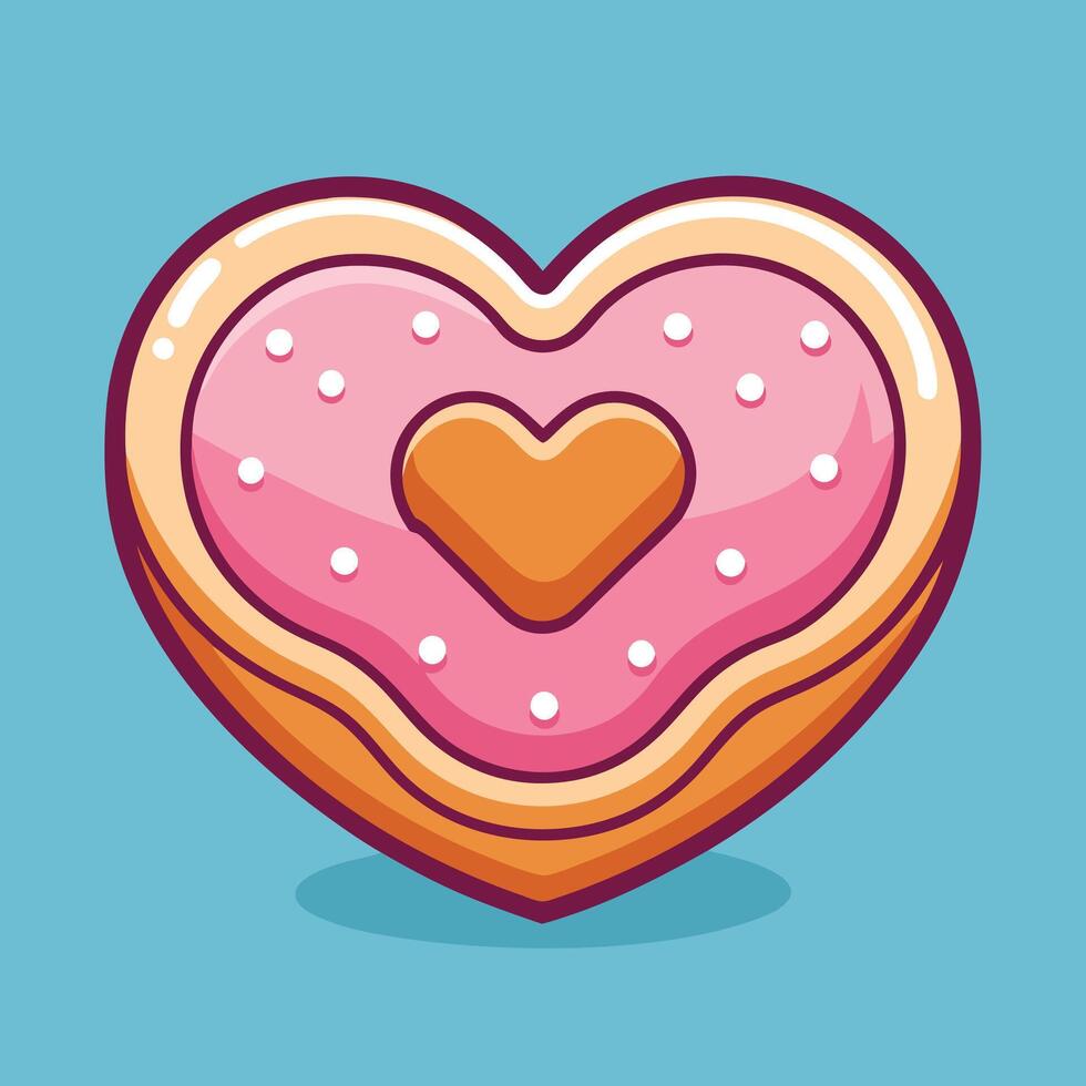 Glossy Baked Snack with Sugary Coating vector