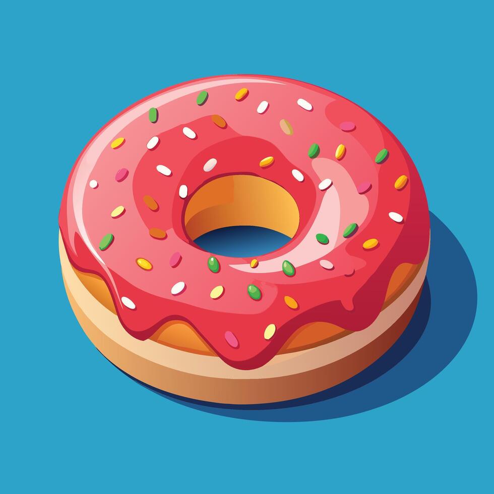 Floating Pastel Sweet Treat with a Cute Look vector