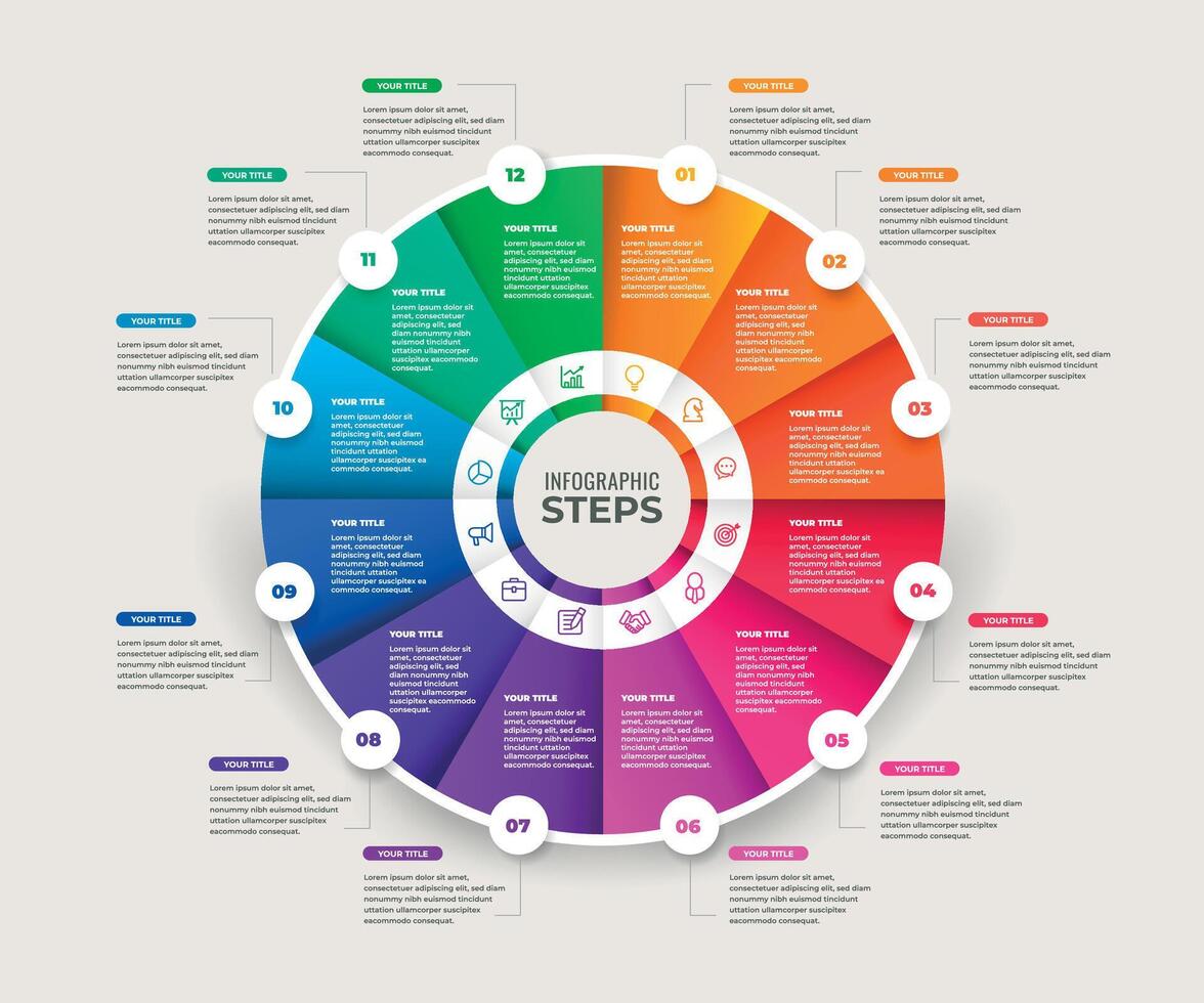 Infographic Steps Template vector