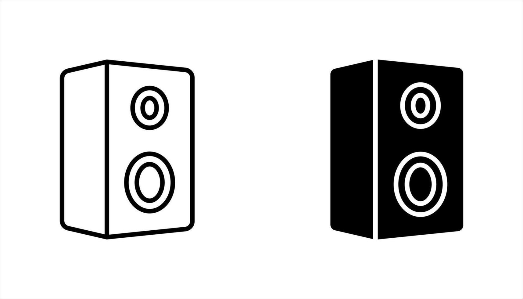 speaker icon set, on white background... vector