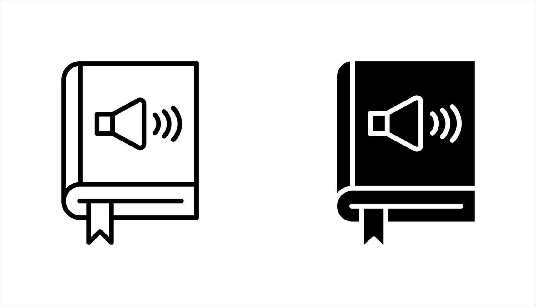 Audio book icon set. Audiobook symbol. ebook sign. for mobile concept and web design. vector