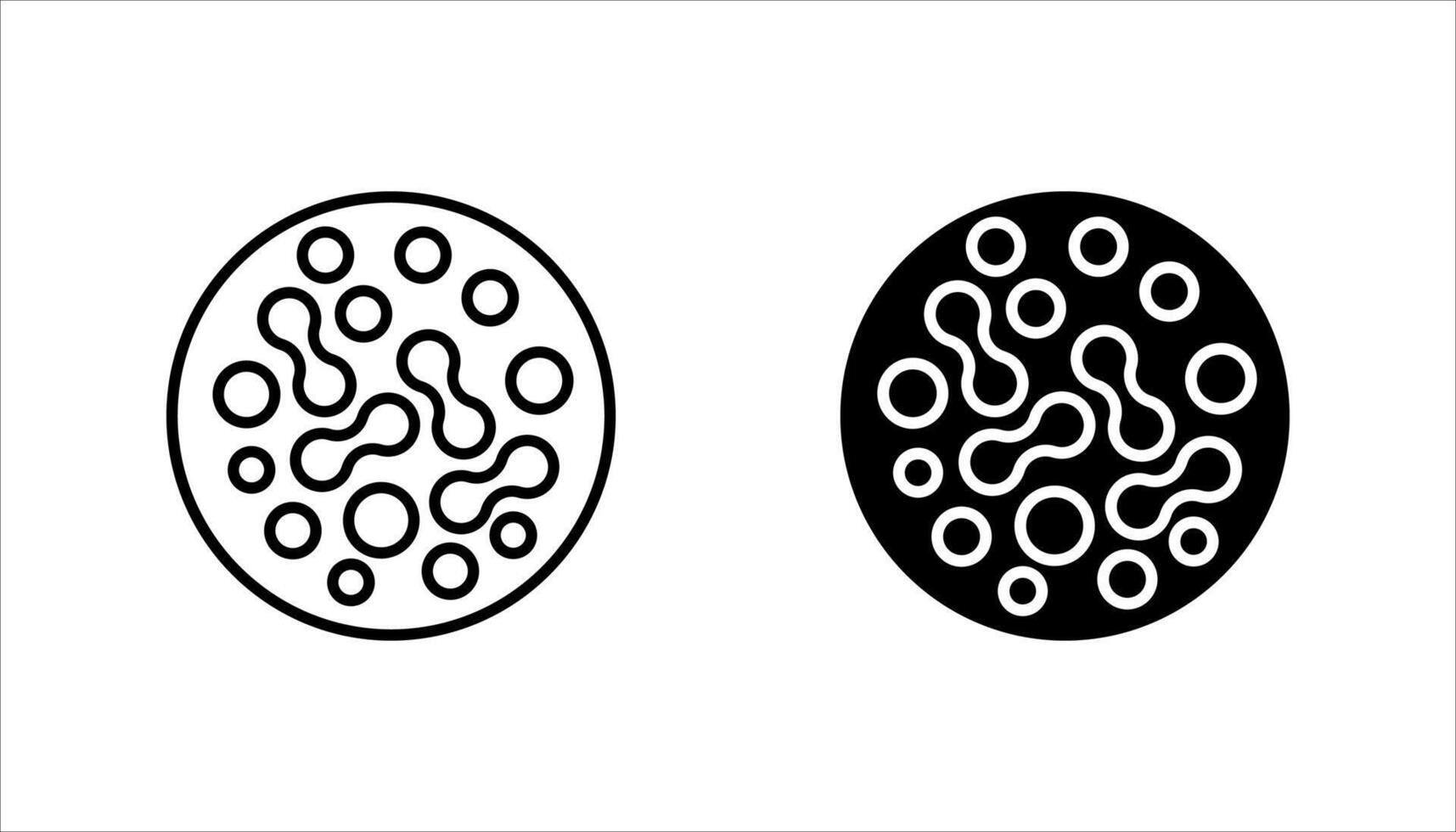 icon set of Probiotics bacteria vector