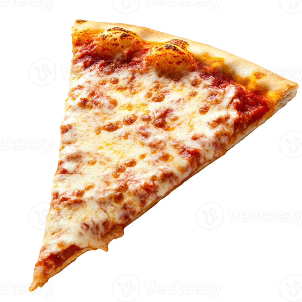 Cheese Pizza Slice on transparent background. png