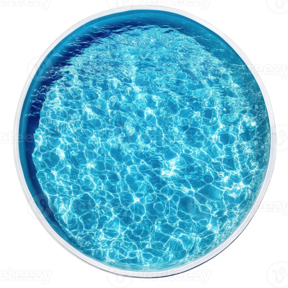 Luxury Oval Pool Design on transparent background. png