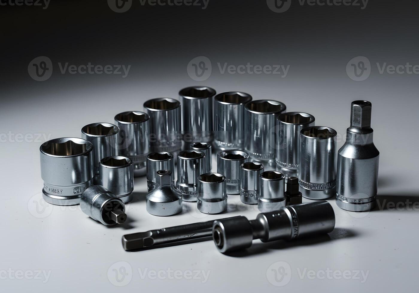 Chrome Socket Set Precision Engineering Tools photo