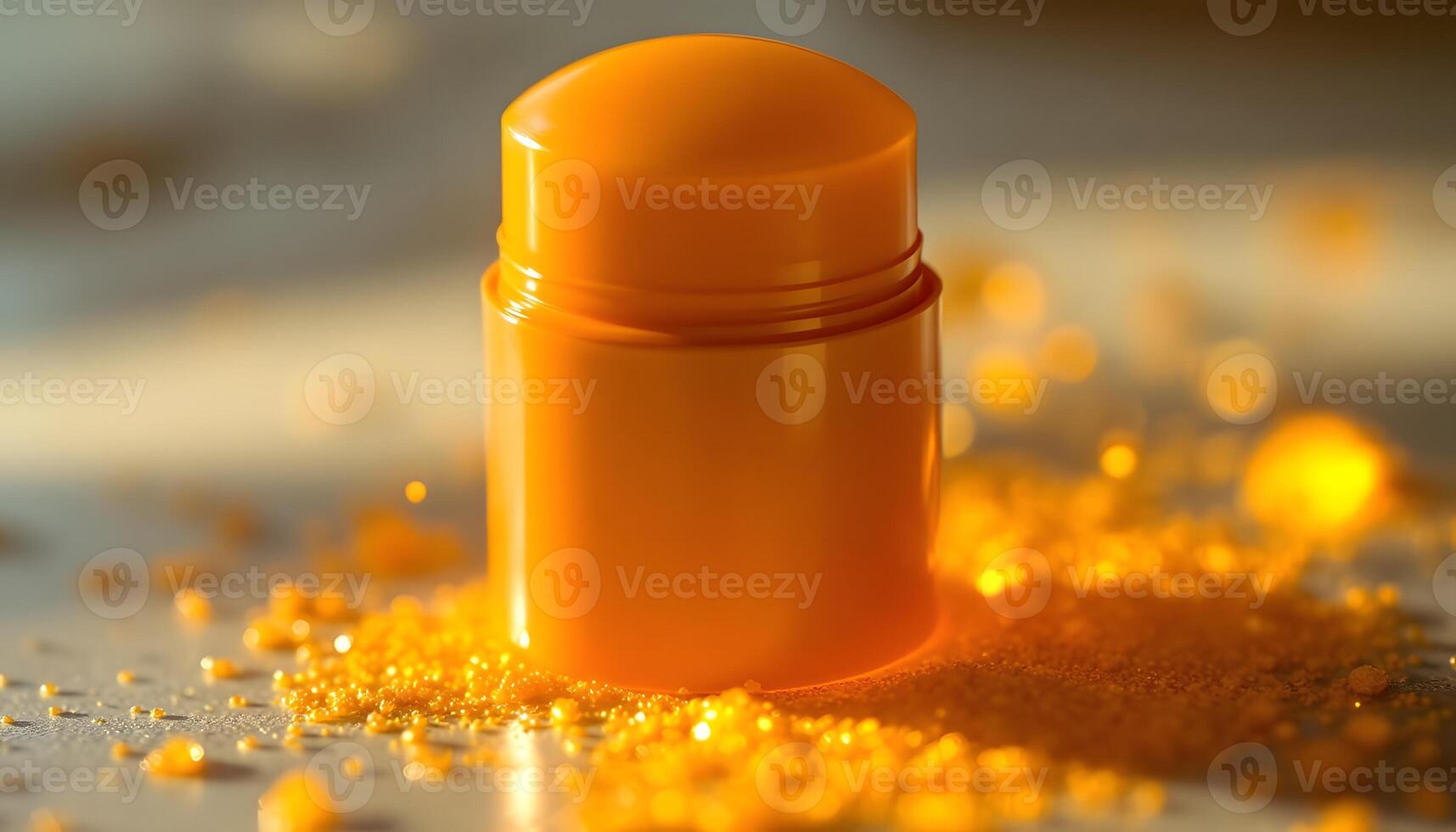 Amber Deodorant in Golden Glitter Luxurious and Aromatic photo