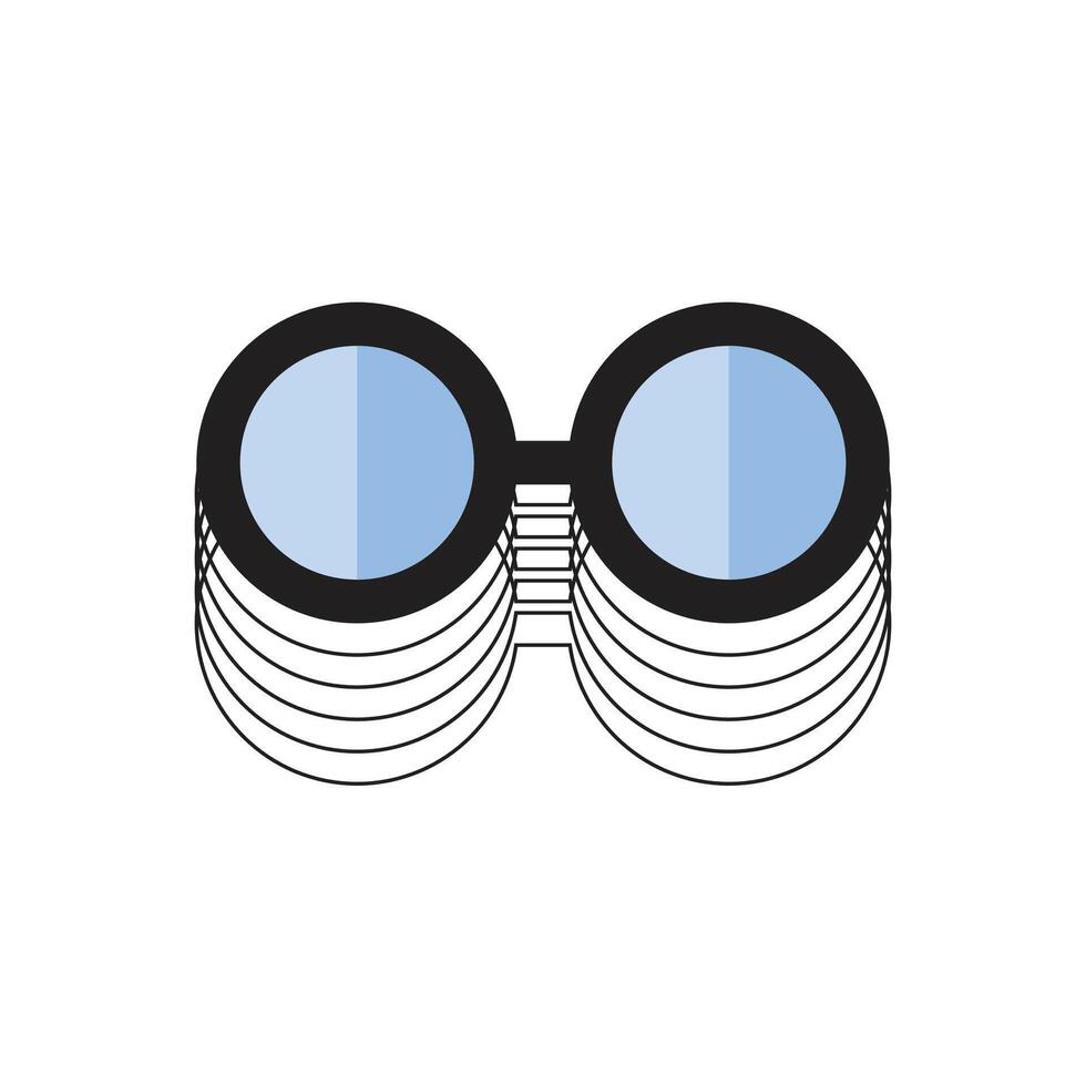 Eyeglass repeat retro unique vector