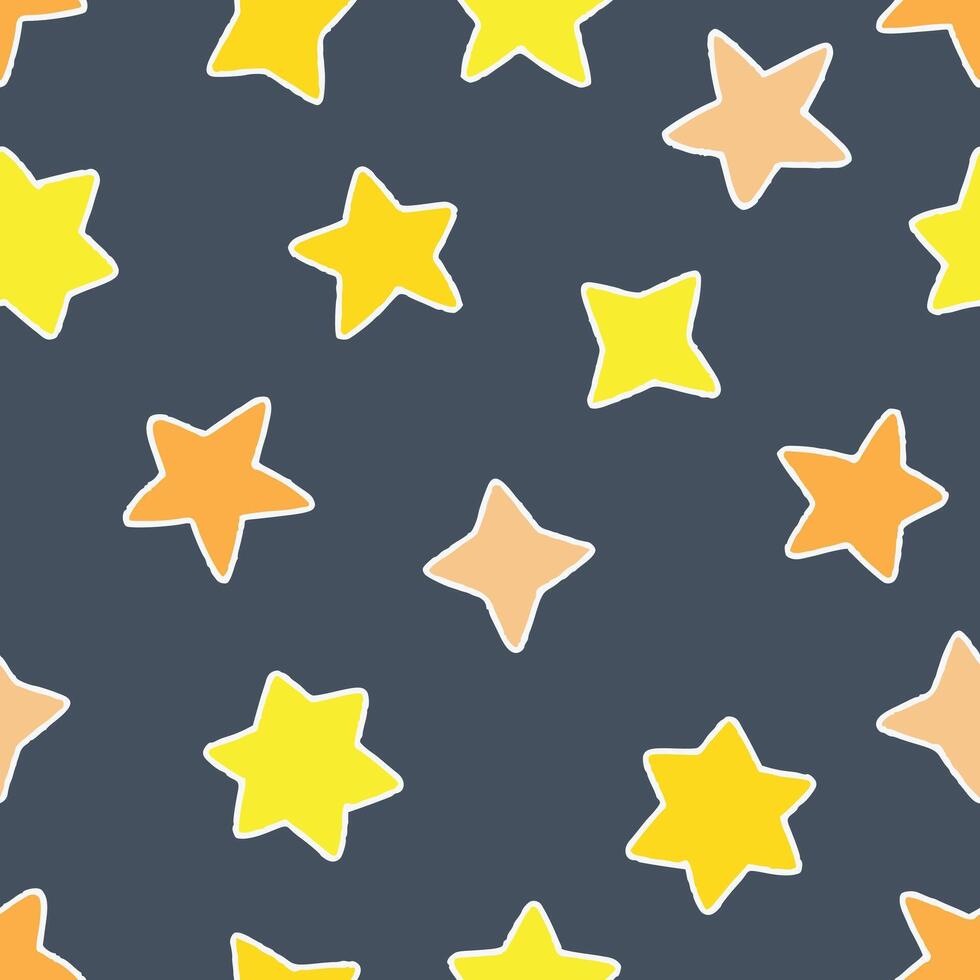 Star Pattern Repeat Seamless for Wallpaper Background Cover Packaging vector
