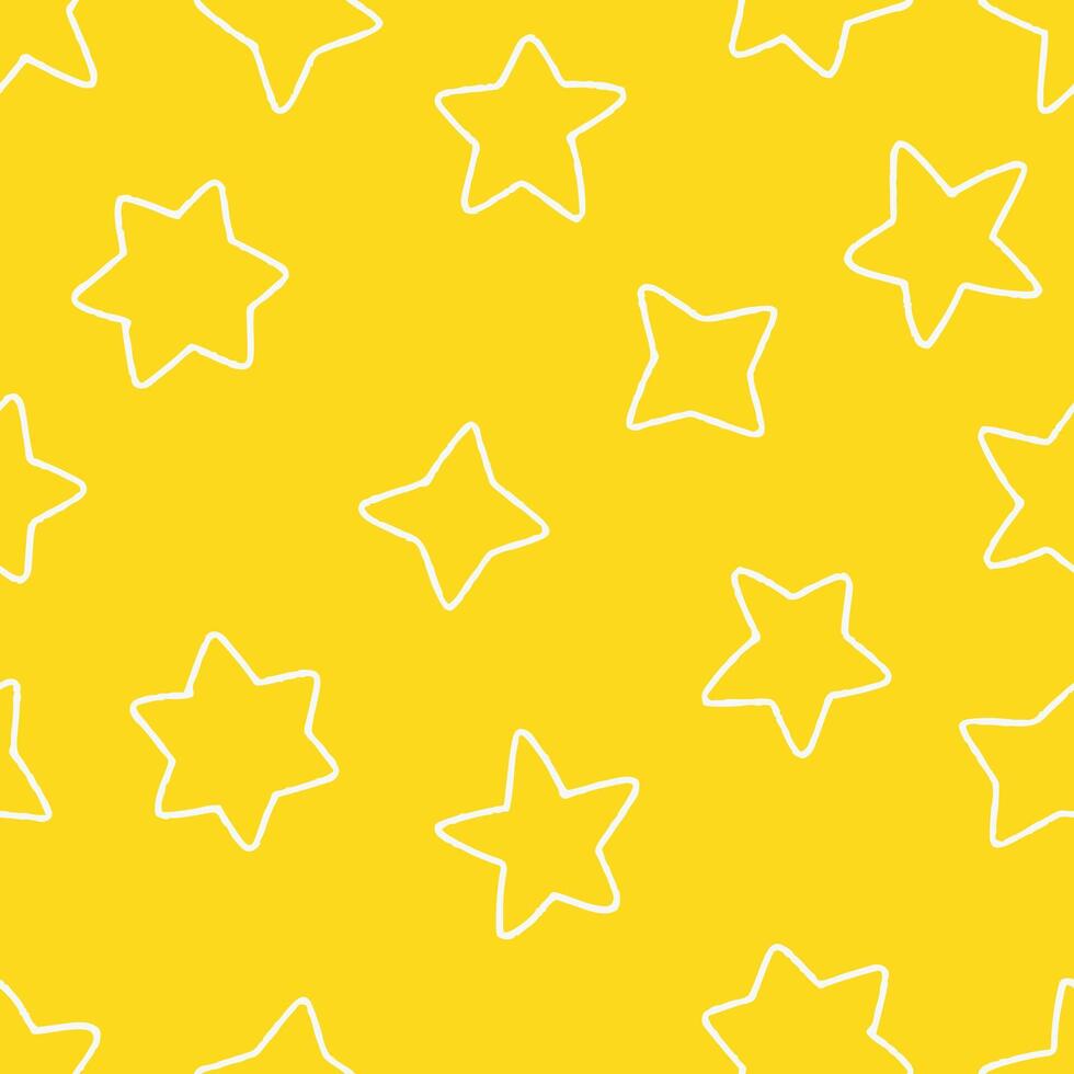Outline Star Pattern Repeat Seamless for Wallpaper Background Cover Packaging vector