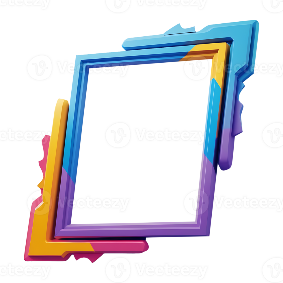 frame design with a transparent background png