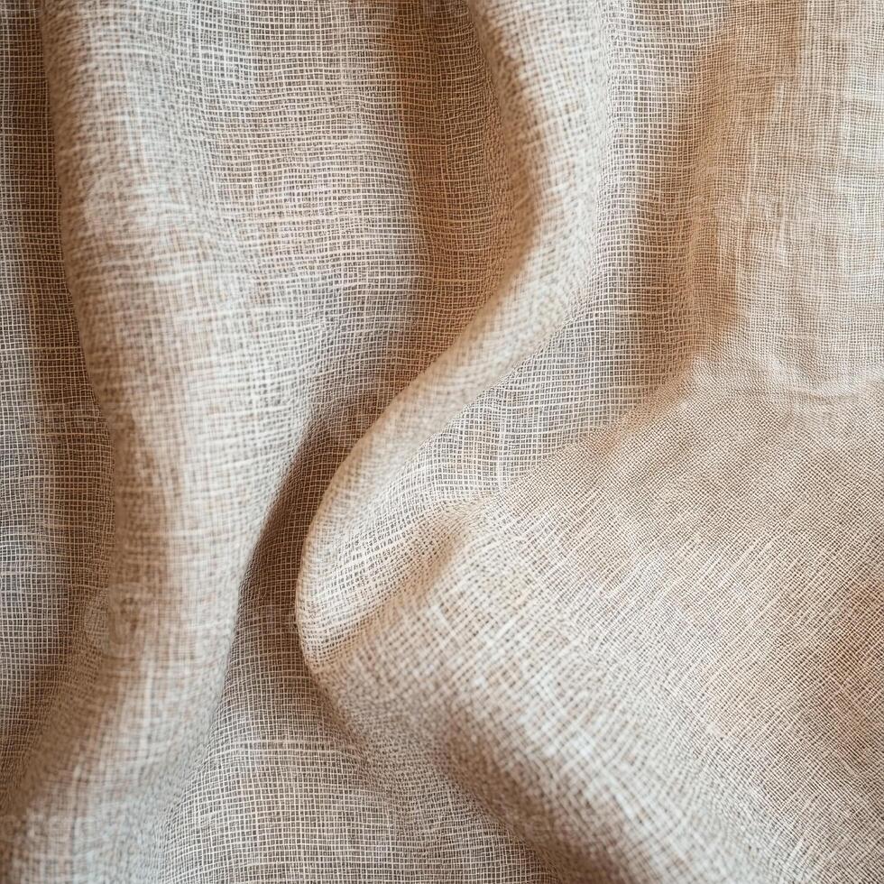 A piece of fabric with a pattern of lines and dots. The fabric is light in color and has a soft texture photo