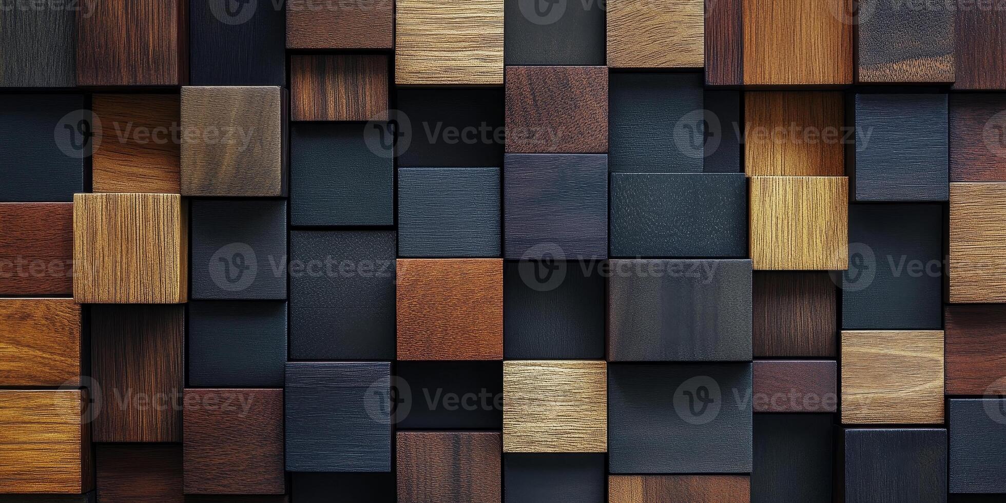 Abstract Wooden Texture Background with Geometric Patterns and Colors photo