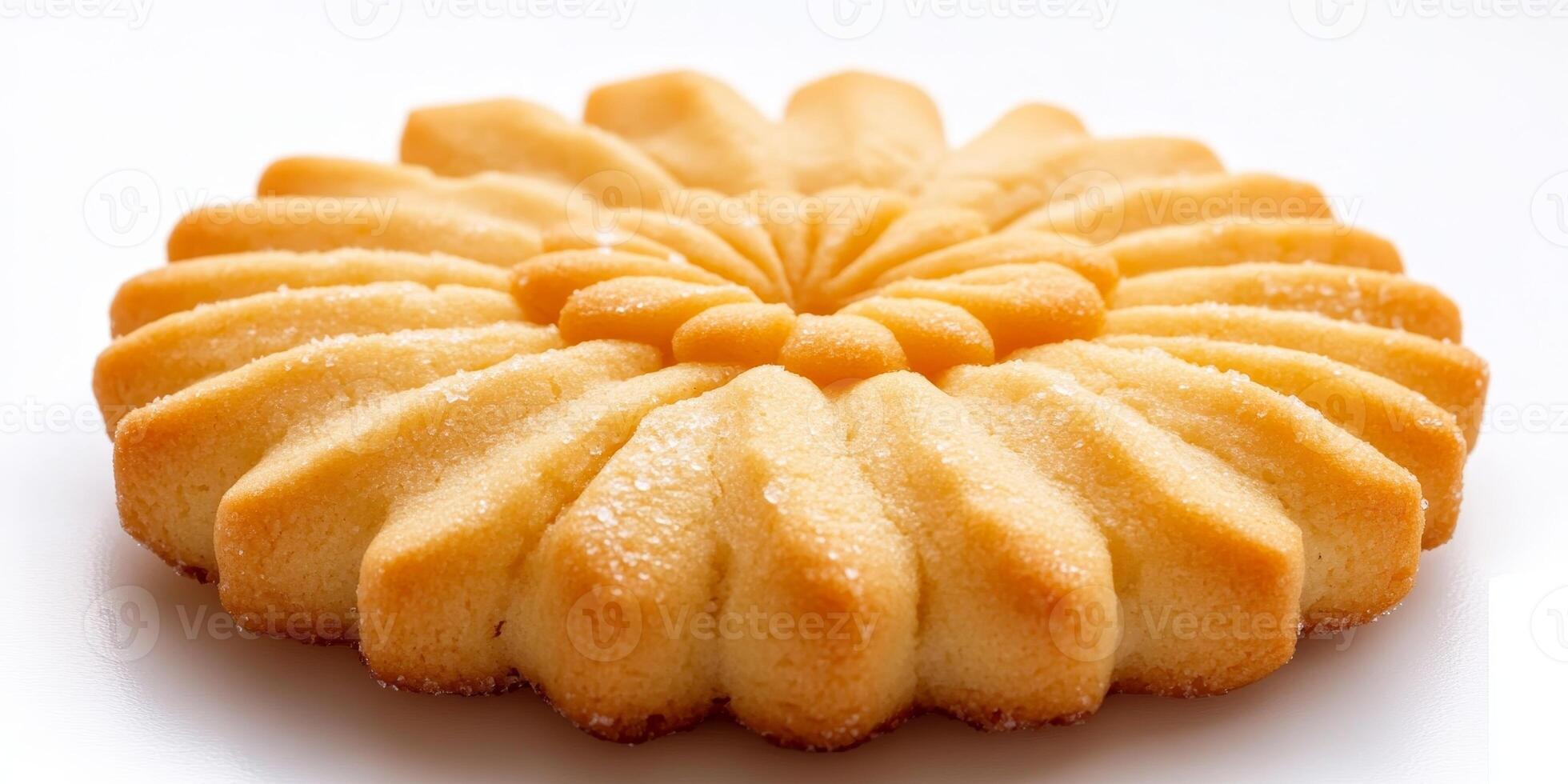 A cookie with a flower design on it photo