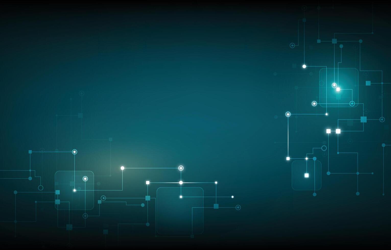 Technology cyber network concept.Abstract technology background. vector