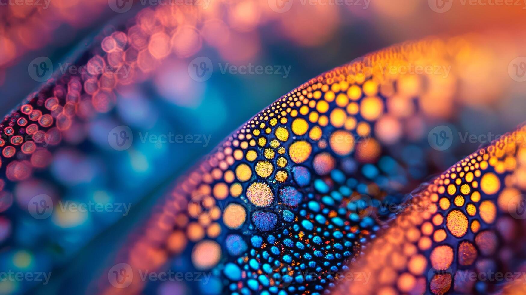 A close up of a colorful pattern on a flower photo