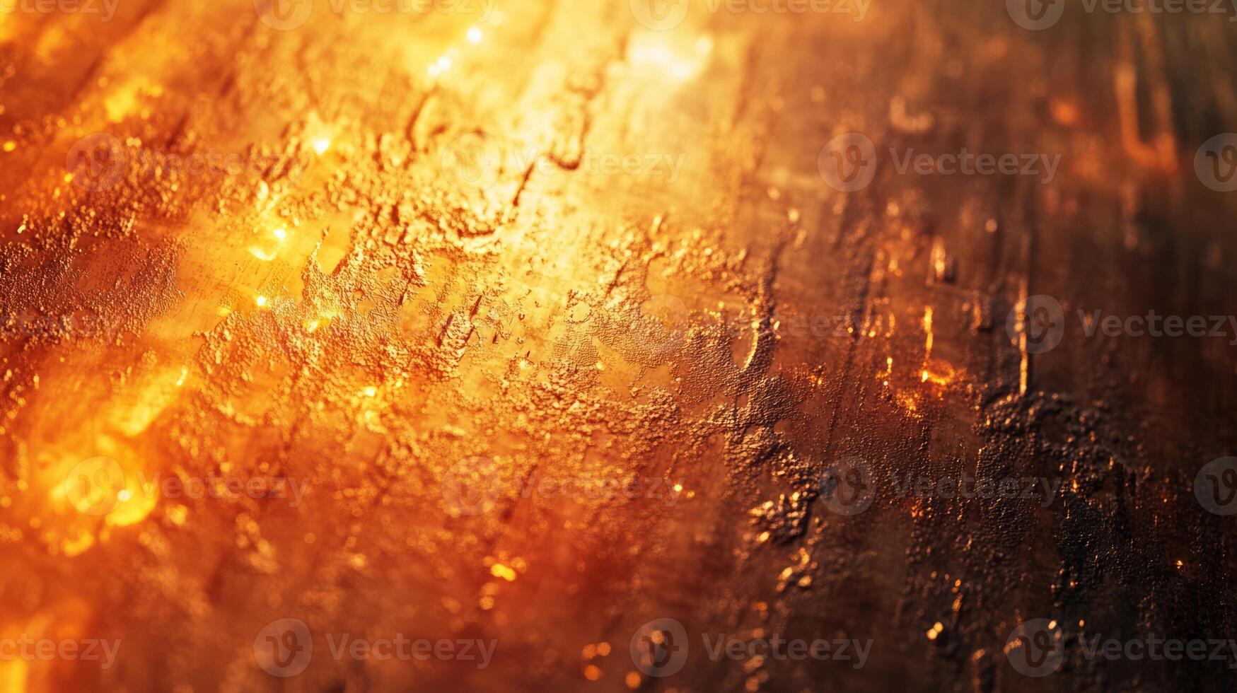 A close up of a fire with some water droplets photo