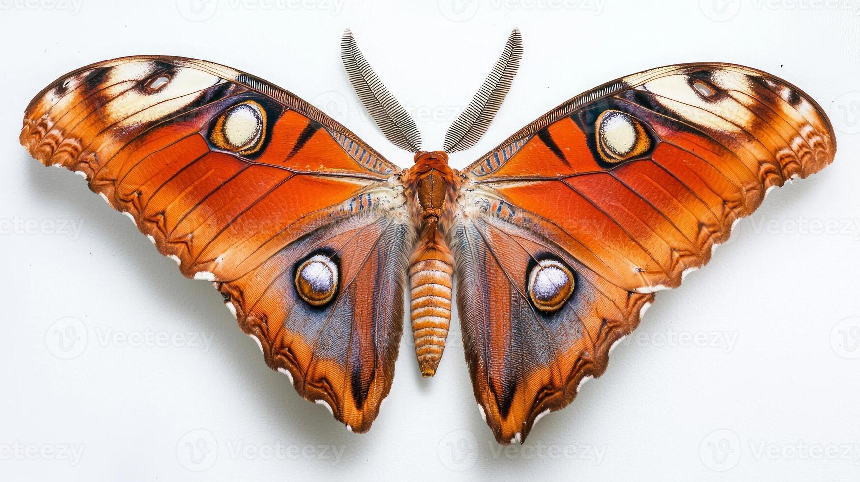 A large butterfly with large wings and large eyes photo