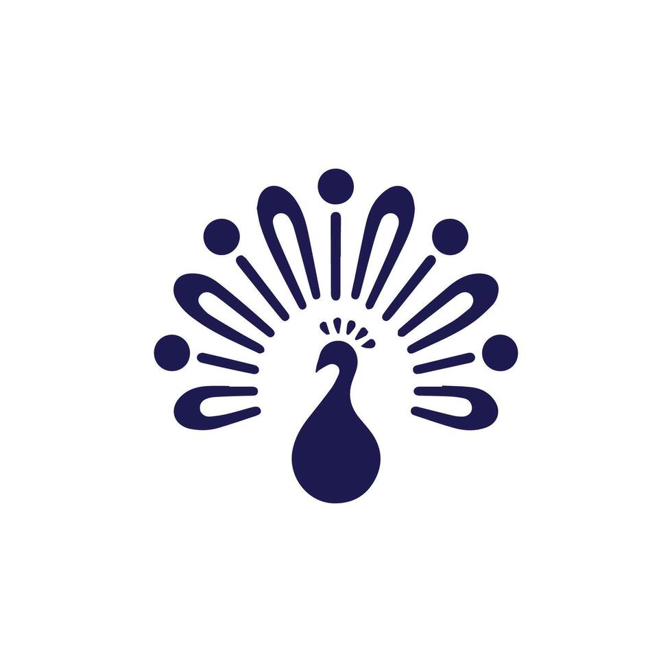 a logo for a company that is called 'peacock' vector
