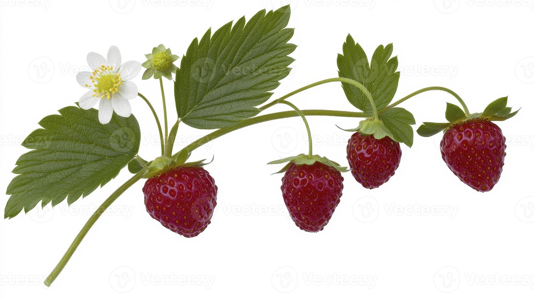 Discover the vibrant beauty of nature's sweet jewels with this stunning image of fresh, ripe strawberries, showcasing their deep red color and enticing texture A perfect representation of summer's photo