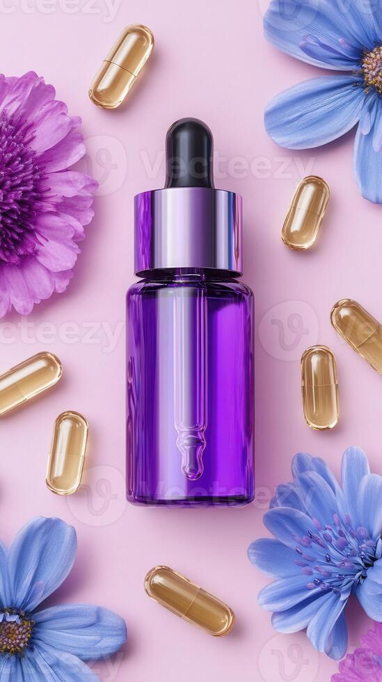 Elevate Your Beauty Routine Discover the Essence of Radiance with Our Exquisite Serum Infused with Nature's Finest Botanicals and Potent Nutrients, this Luxurious Elixir Will Rejuvenate Your Skin photo