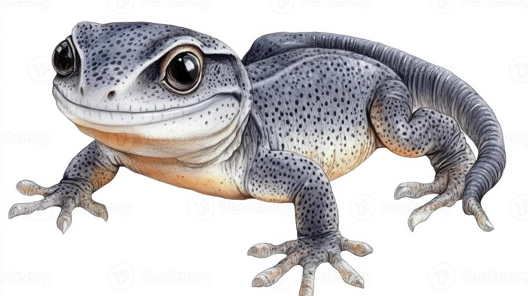 Explore the captivating world of reptiles with this detailed illustration of a charming gray lizard, perfect for educational purposes or artistic inspiration This high-quality image showcases the photo