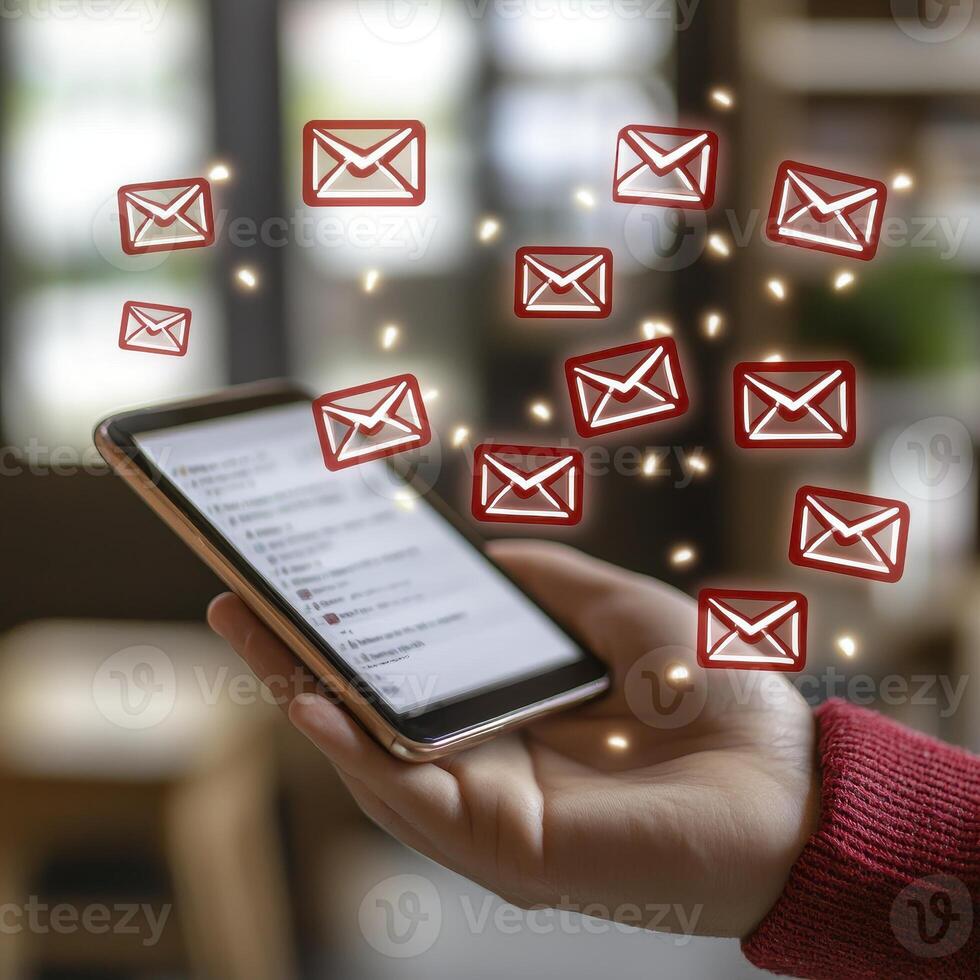 Stay connected and informed with our captivating image showcasing mobile email communication discover the convenience of accessing your inbox, composing messages, and managing your schedule right photo