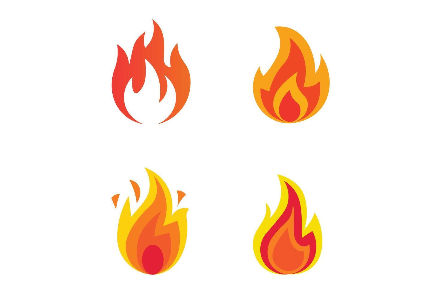 Bright Glowing Fire Illustration, Burning Fire Illustration, Flame Art for Creative Projects, fire flame graphic vector