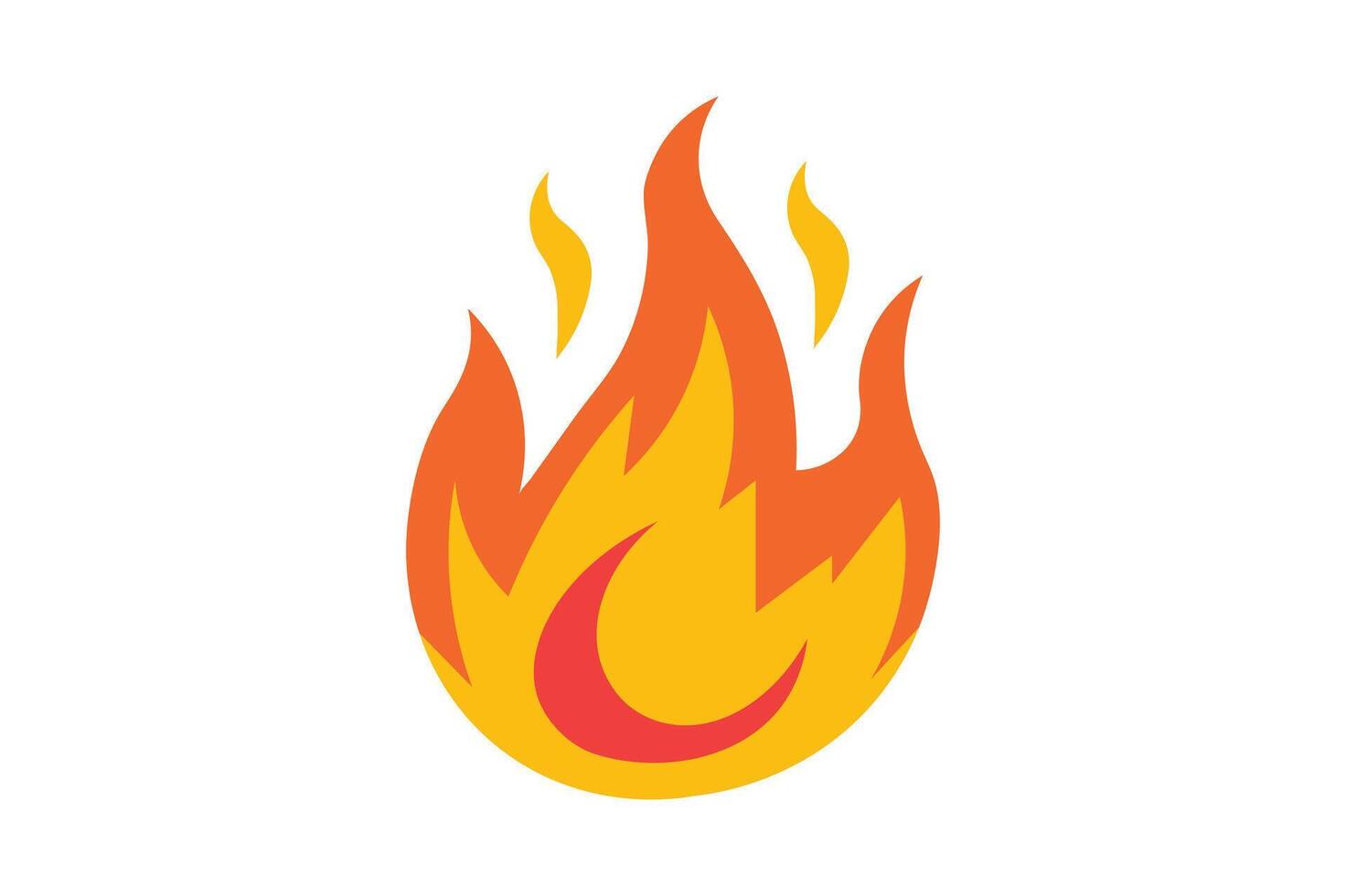 Glowing Fire Flames Design, Burning Fire Illustration, Flame Art for Creative Projects, fire flame graphic vector