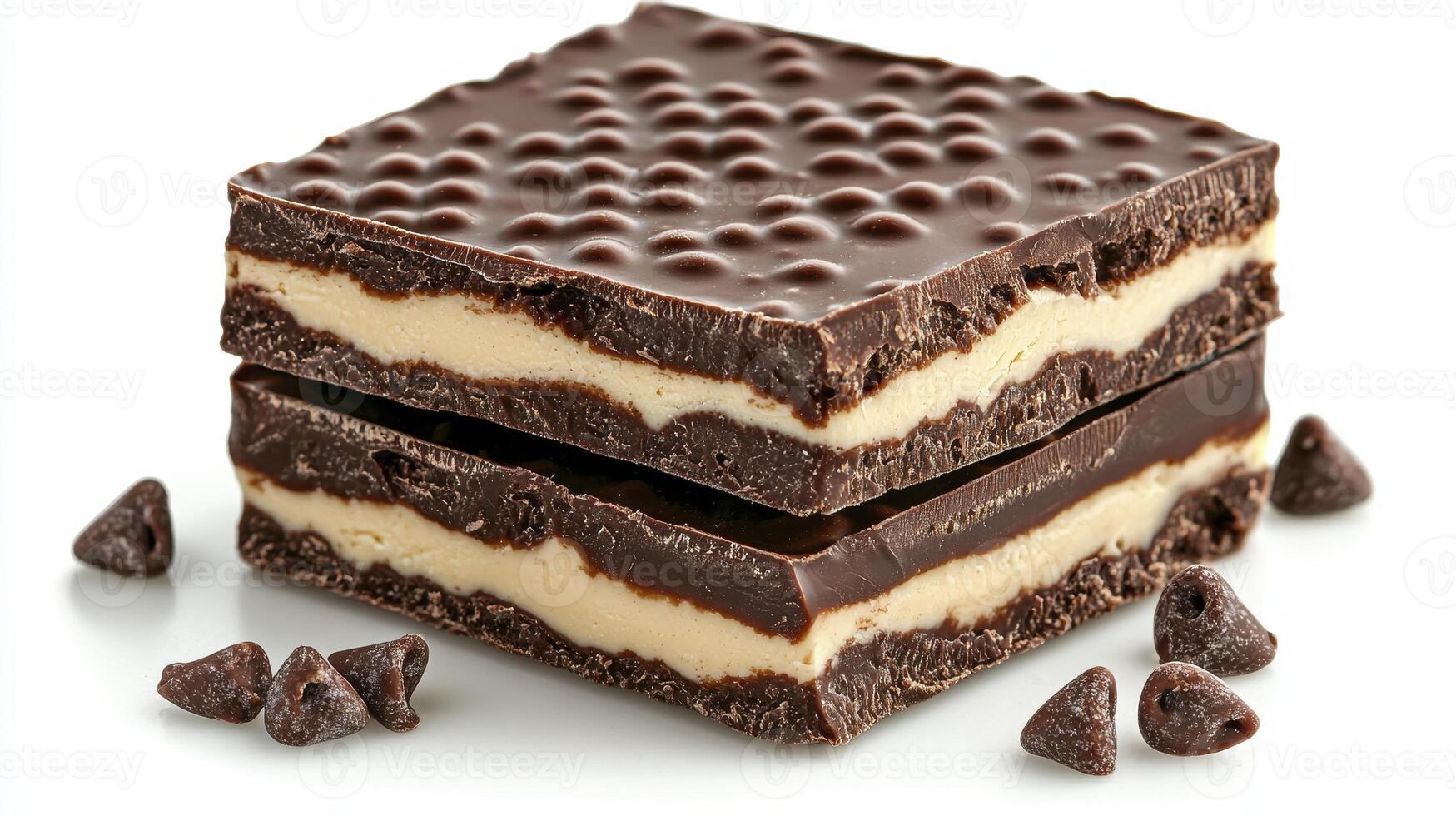 Indulge in Decadence A Stack of Delicious Chocolate Peanut Butter Squares, Perfect for Dessert or a Sweet Treat Enjoy the Rich Flavors and Creamy Texture of These Homemade Bars These layered delights photo