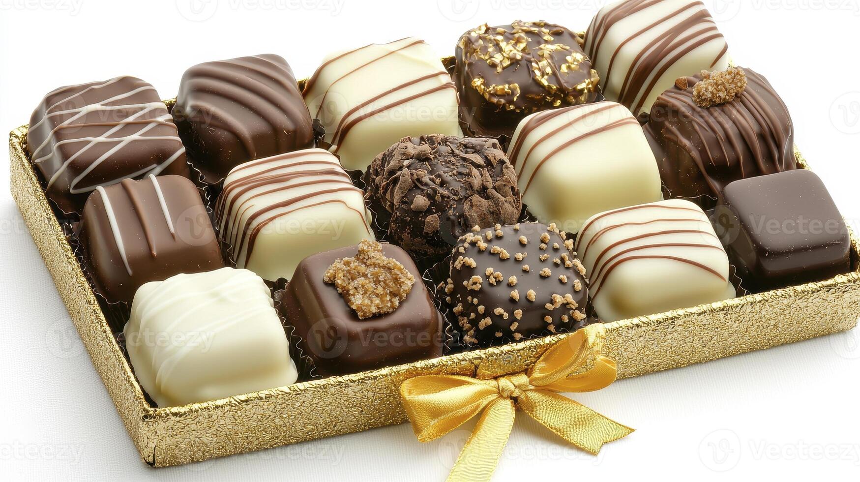 Indulge in Decadence A Tempting Tray of Assorted Chocolates for Every Sweet Craving, Perfect for Gifts and Celebrations Discover a Symphony of Flavors and Textures, From Creamy Milk Chocolate to photo