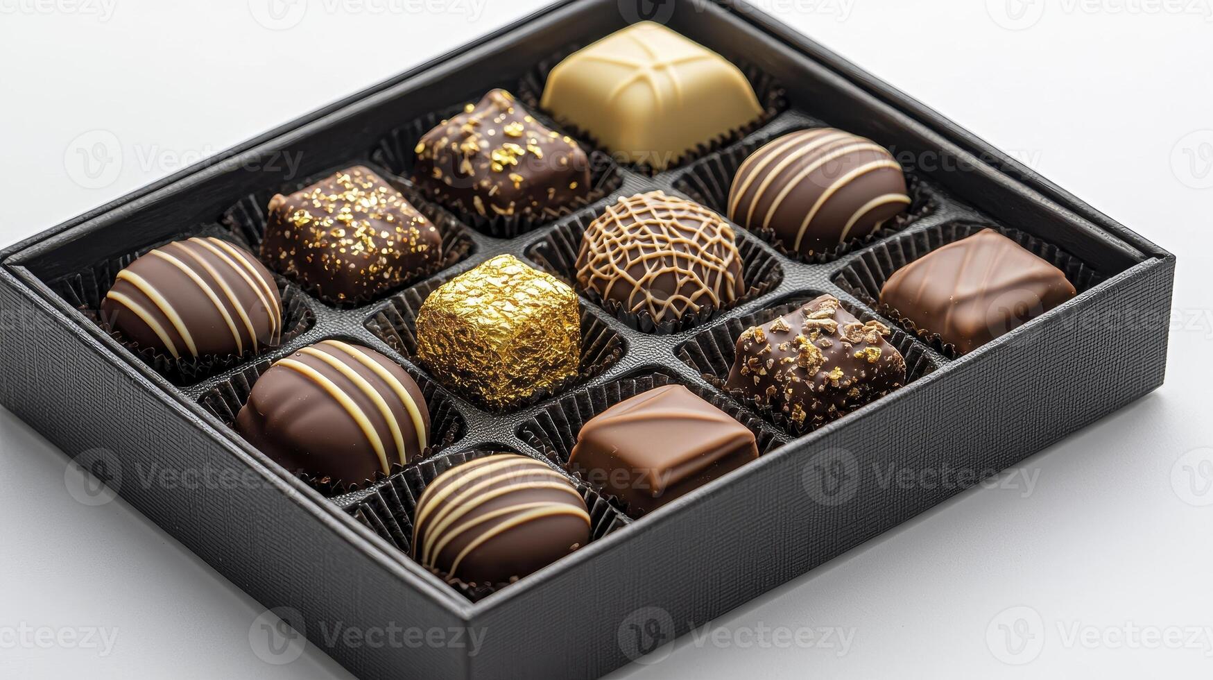 Indulge in Decadence A Luxurious Box of Exquisite Chocolate Treats, Perfect for Gifts or Personal Enjoyment Discover a Symphony of Flavors and Textures, From Creamy Milk Chocolate to Rich Dark photo