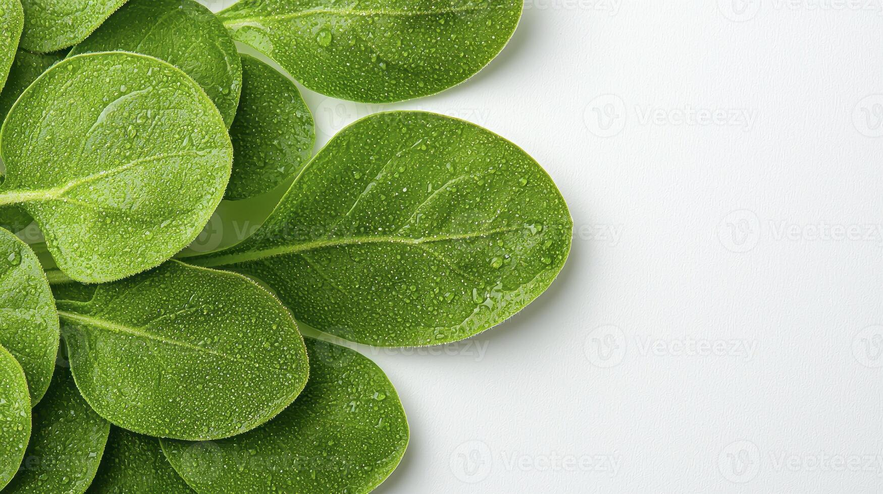 Discover the vibrant freshness of these green spinach leaves, captured in a high-resolution image perfect for culinary inspiration, healthy lifestyle blogs, and nutritional content Explore the photo