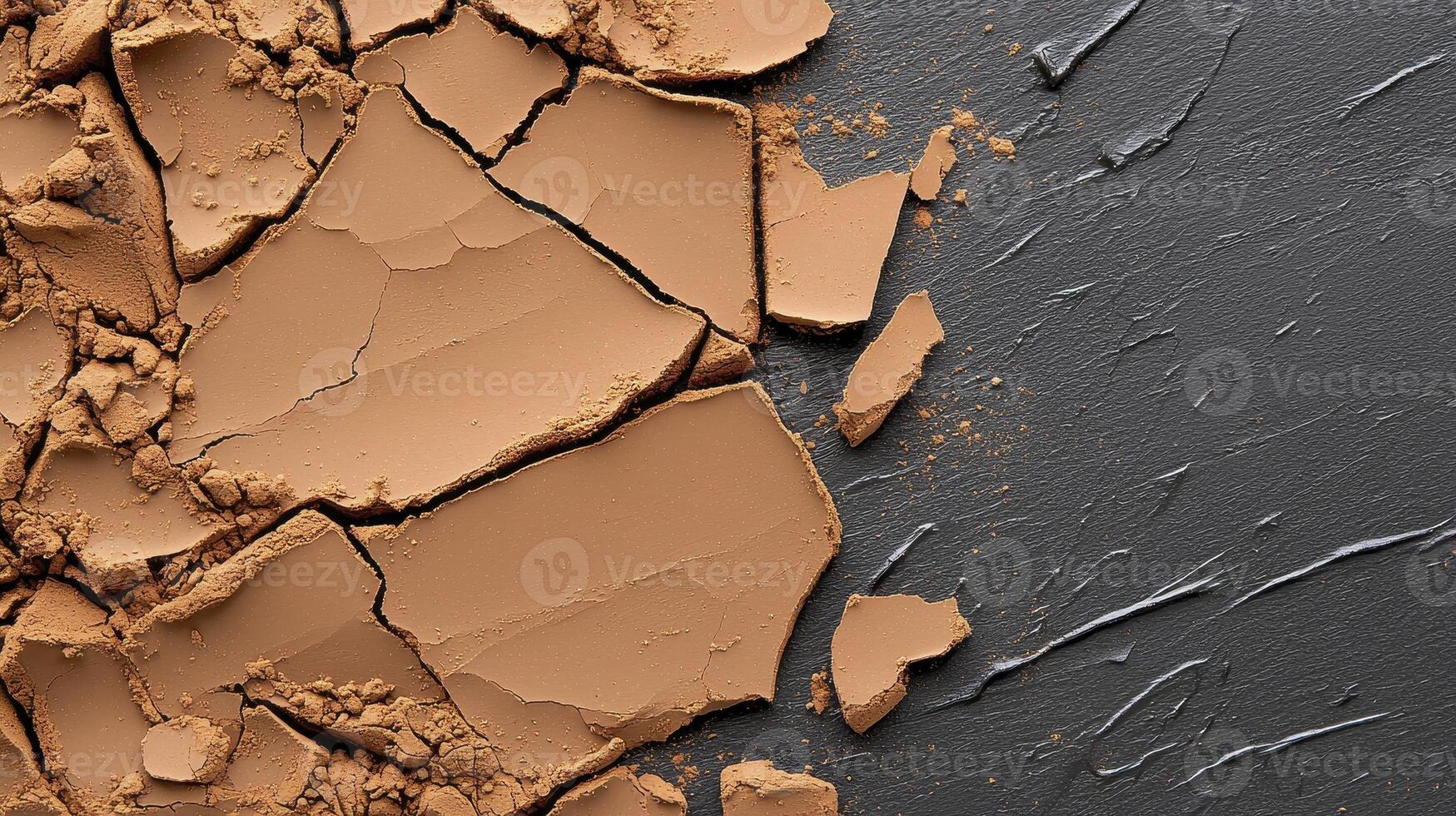 Explore the Intricate Textures and Subtle Shades of Broken Face Powder A Macro Photography Study Revealing the Beauty in Imperfection Discover the Fine Lines, Delicate Fractures, and Rich photo