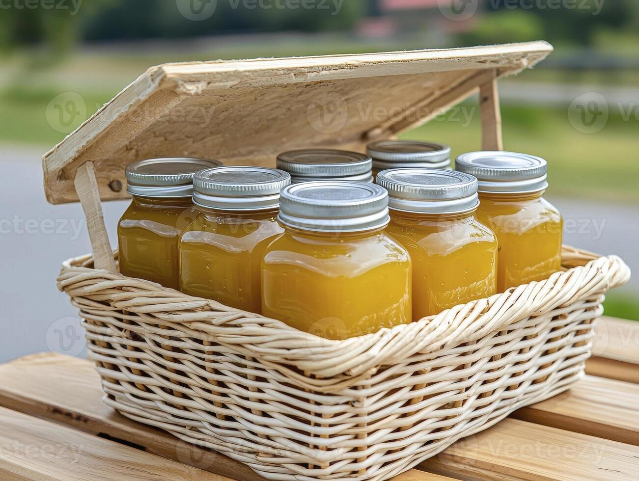 Captivating Image of Freshly Squeezed Juice A Bountiful Basket of Healthy Elixir, Overflowing with Vibrant Colors and Natural Goodness, Perfect for Illustrating Healthy Lifestyles and Culinary photo