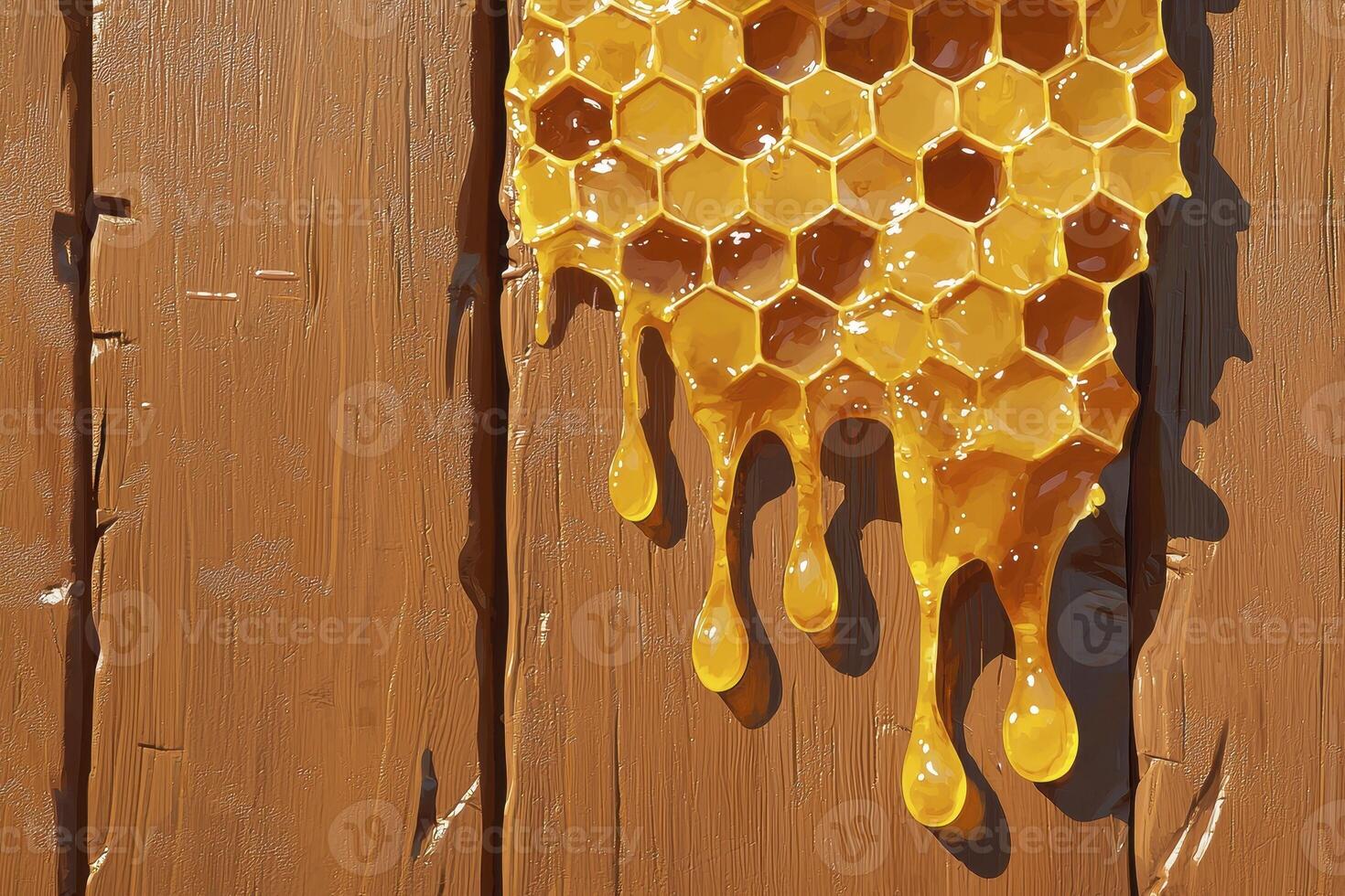 Golden Honeycomb Delight A Visually Stunning Image Capturing the Sweetness of Nature's Bounty, Perfect for Food Blogs, Product Advertisements, and Educational Materials, Showcasing the Intricate photo
