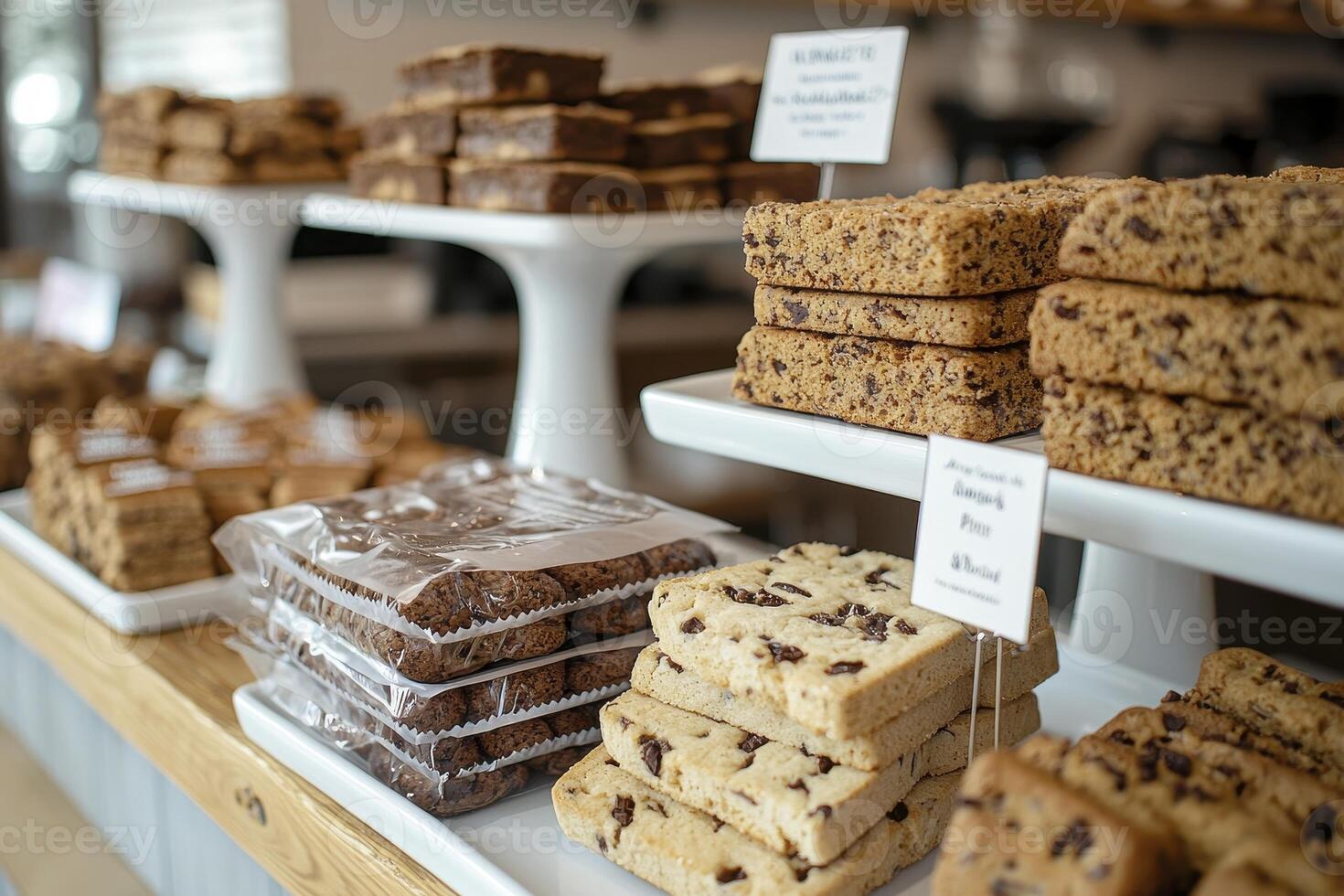 Indulge in a delectable assortment of freshly baked treats Our bakery showcases a tempting array of cookies, brownies, bars, and squares, each crafted with premium ingredients and irresistible photo