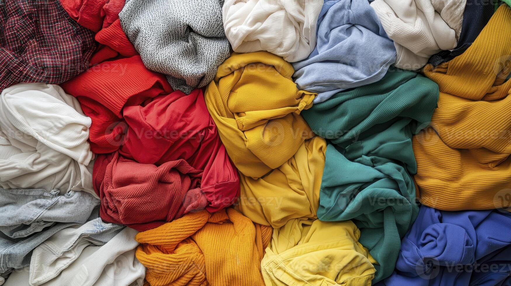 A textile tapestry unfolds before us, a vibrant panorama of textures and hues, inviting exploration Colors blend harmoniously, creating a captivating visual experience that draws the eye and ignites photo