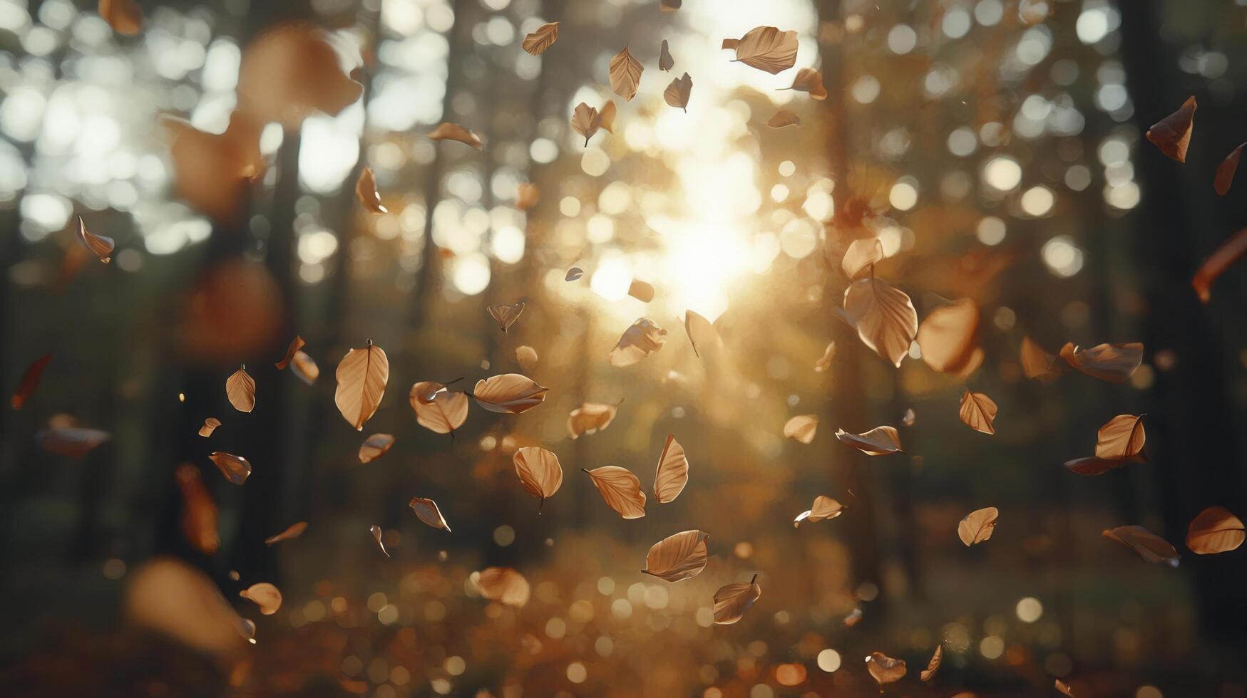 In a realm where dreams take flight, witness the dance of petals, weightless and free The wind, a mischievous conductor, orchestrates their airy ballet through an enchanted forest, where ancient photo