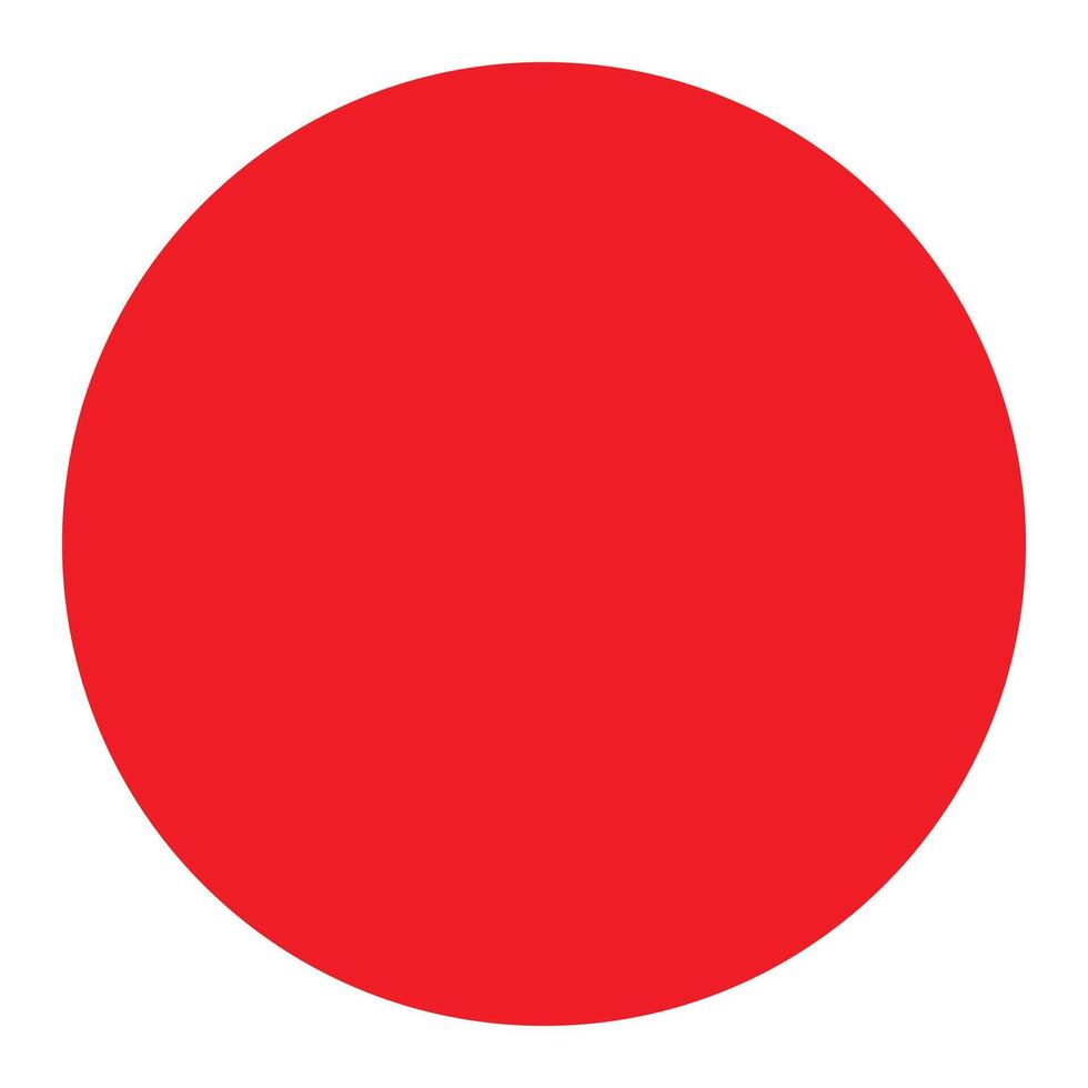 Circle icon. Filled circle flat icon image. Red circle button isolated on white background. Seamless pattern. vector