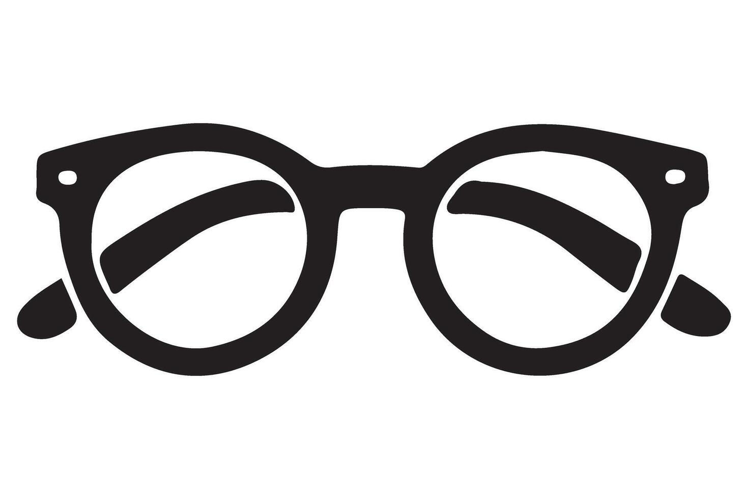 Round Glasses Illustration for Optical and Vision Related vector