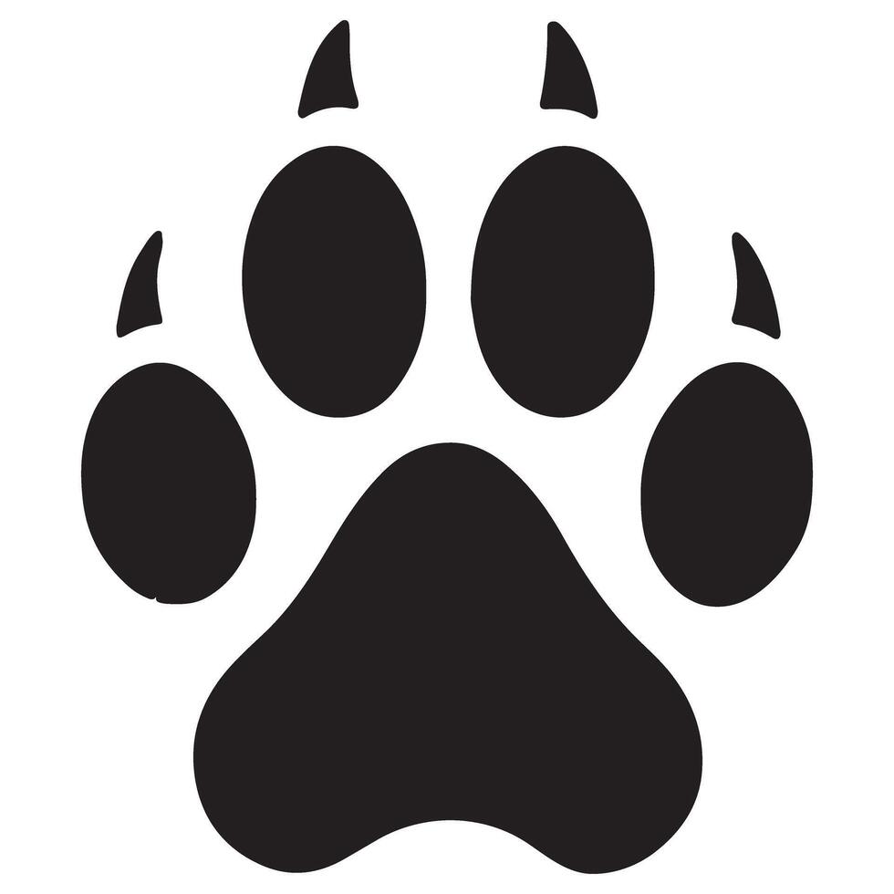 Dog Paw Print Graphic for Pet Lover and Animal Designs vector