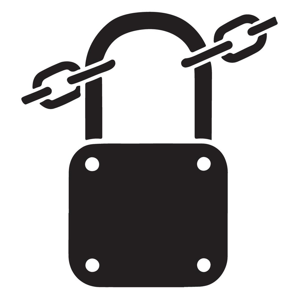 Secured and Blocked Access Symbolizing Protection and Controlled Security Measures vector