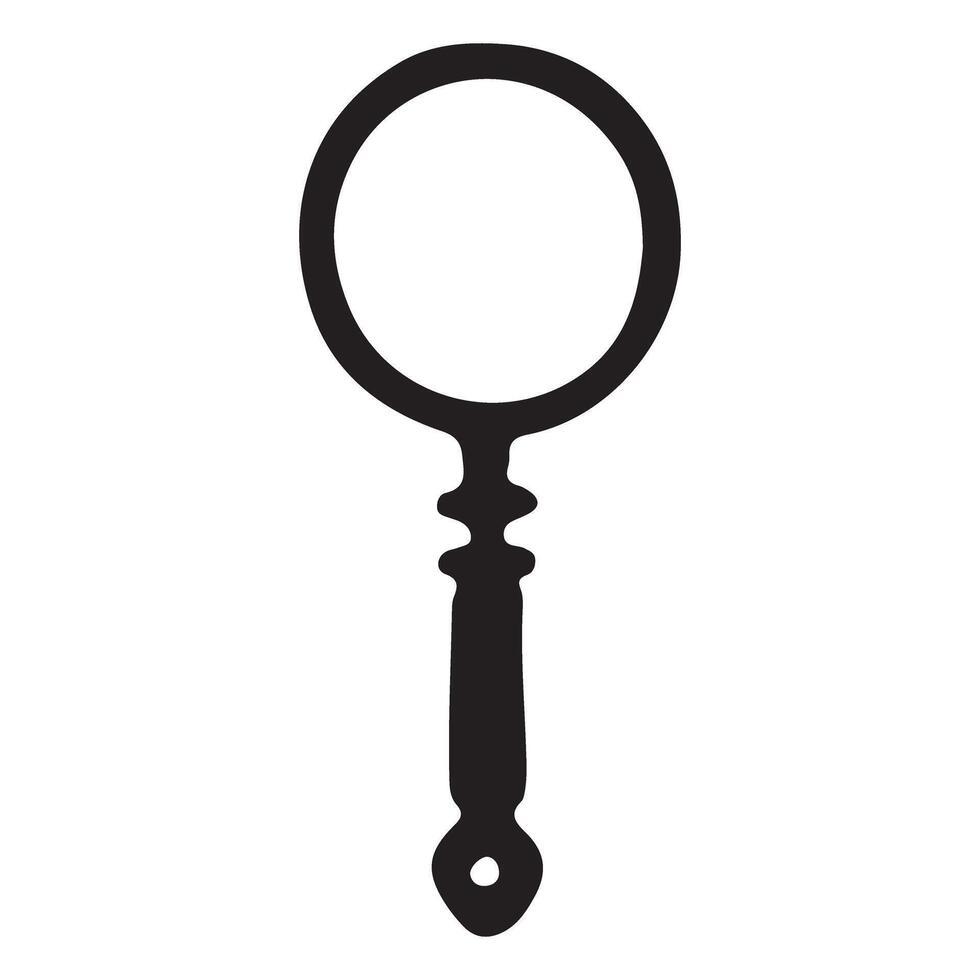 Magnifying Glass Illustration for Investigative Design Projects vector