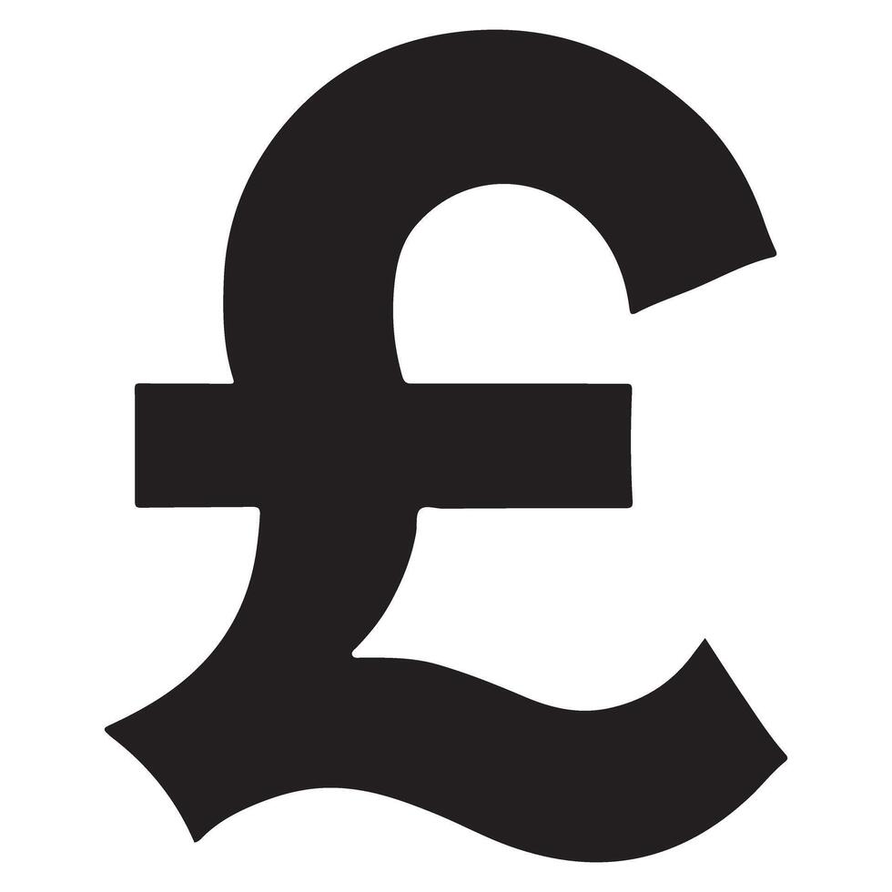 British Pound Sign Sterling Symbol Financial and Monetary Resource vector