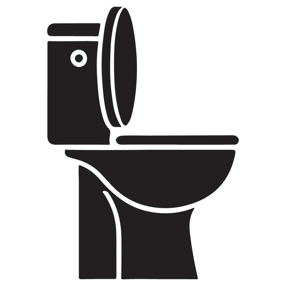 Modern Toilet Side View Illustration for Bathroom Fixture Design vector