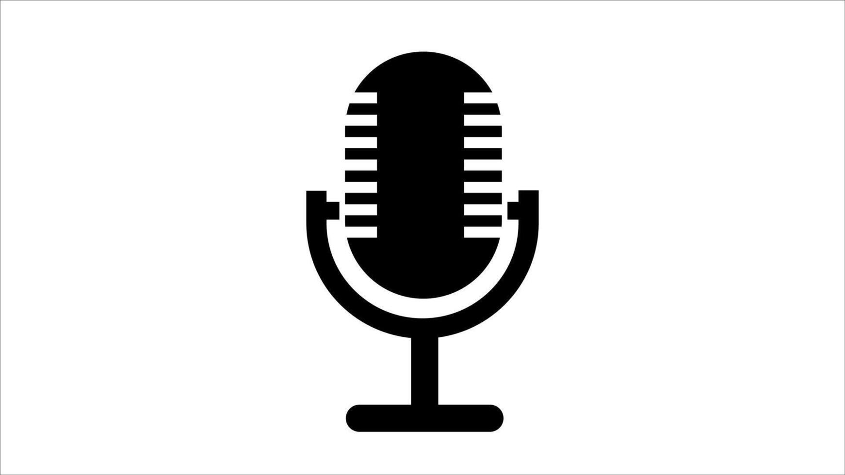 Microphone icon isolated on white background. vector