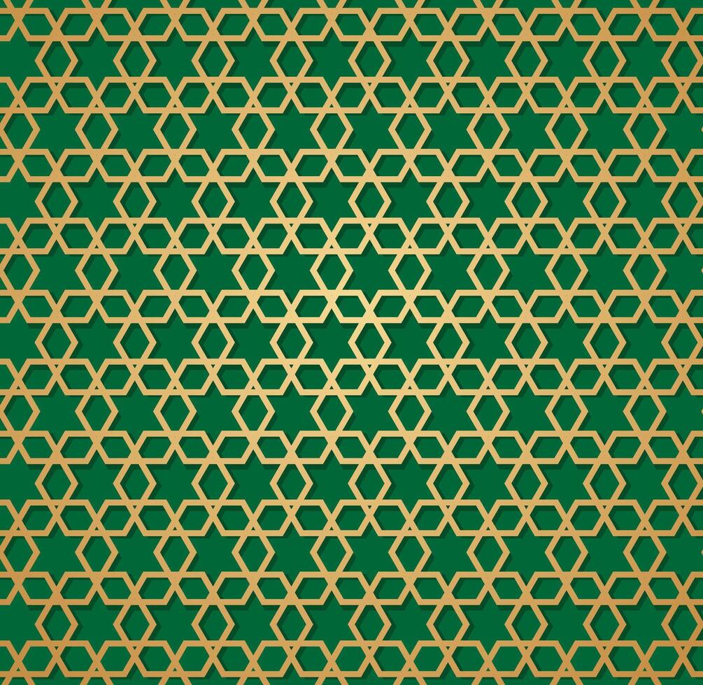 Seamless gold luxury pattern in arabian style illustration vector