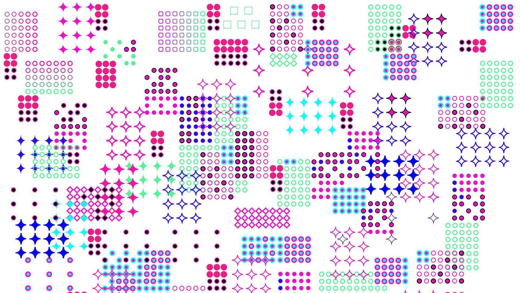 Abstract geometric halftone dots background vector