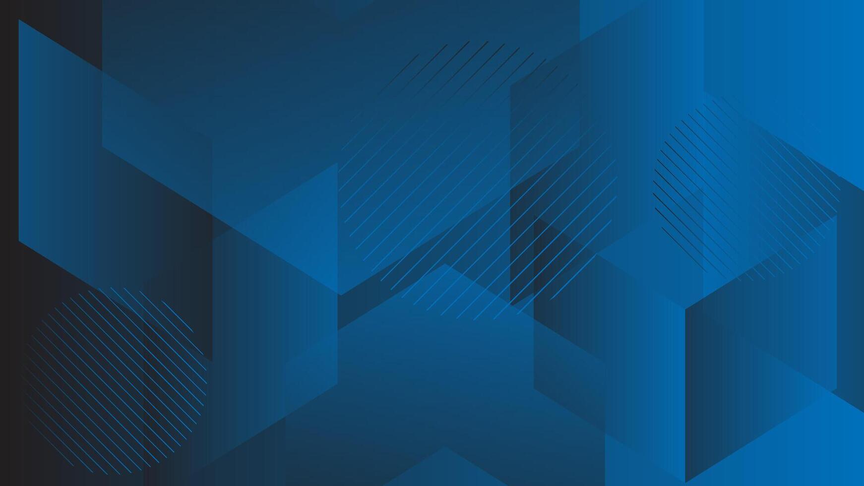 Abstract geometric blue gradient shapes background vector
